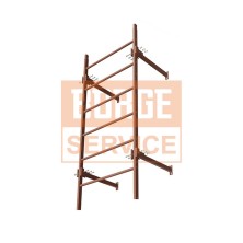Секция пожарной лестницы Borge 800, 2м, оцинк., антрацитово-Серый (ral 7016), CZn