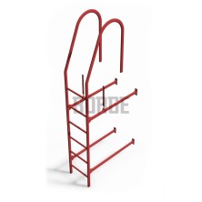 Комплект лестница фасадная Borge (Борге) (верхняя секция) 1,8 м Красный (rr 29)