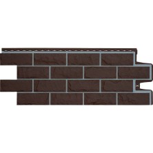Панель фасадная Grand Line (Гранд Лайн) Колотый камень Премиум (Шоколадный) /панель/ (шов Ral 7006)