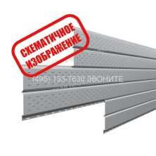 Софит МеталлПрофиль Lбрус-15х240 (Valori-20-Grey-0.5) 1 шт