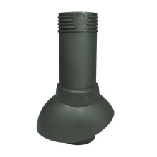 Вентиляционная труба 110/300 неизолир.с колпаком Vilpe (Вилпе) Зеленый 1 шт